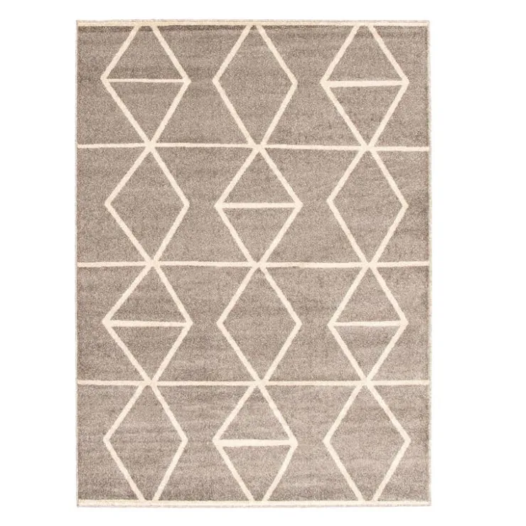 Indoor Rug - 5 x 7 Grey/Ivory New