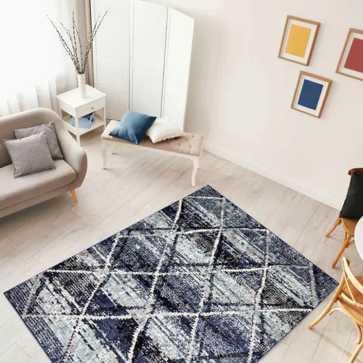 Indoor Rug - 5 x 7 Blue Clearance