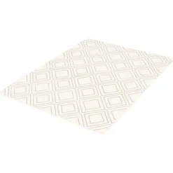 Indoor Rug - 8 x 10 White/Grey Clearance