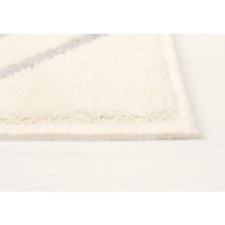 Indoor Rug - 8 x 10 White/Grey Clearance