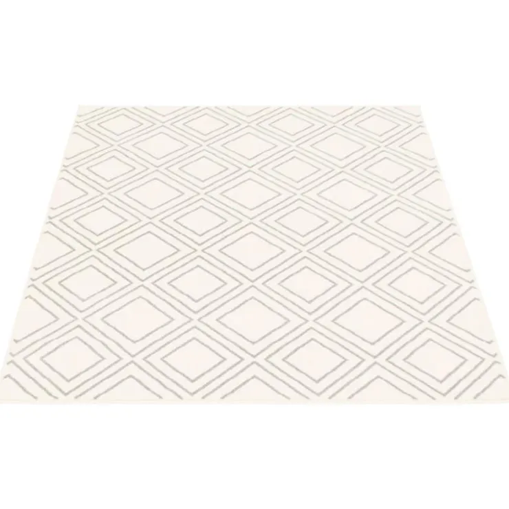 Indoor Rug - 8 x 10 White/Grey Clearance