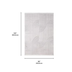 Indoor Rug - 8 x 10 Grey Hot
