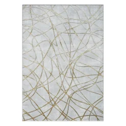 Indoor Rug - 4 x 6 Grey / Gold Best