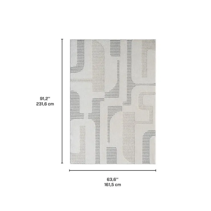 Indoor Rug - 5 x 8 Beige / Grey Online