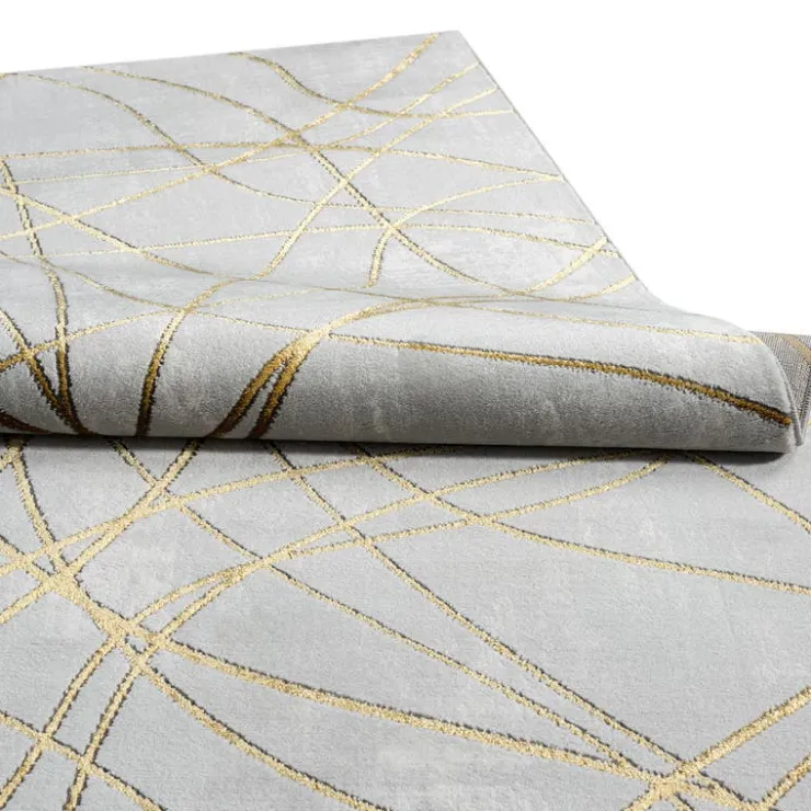 Indoor Rug - 8 x 10 Grey / Gold Online