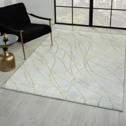 Indoor Rug - 8 x 10 Grey / Gold Online