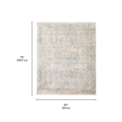 Indoor Rug - 5 x 7 Beige/Grey Clearance