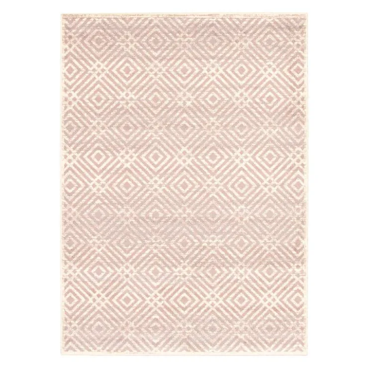 Indoor Rug - 5 x 7 Cream/Pink Clearance