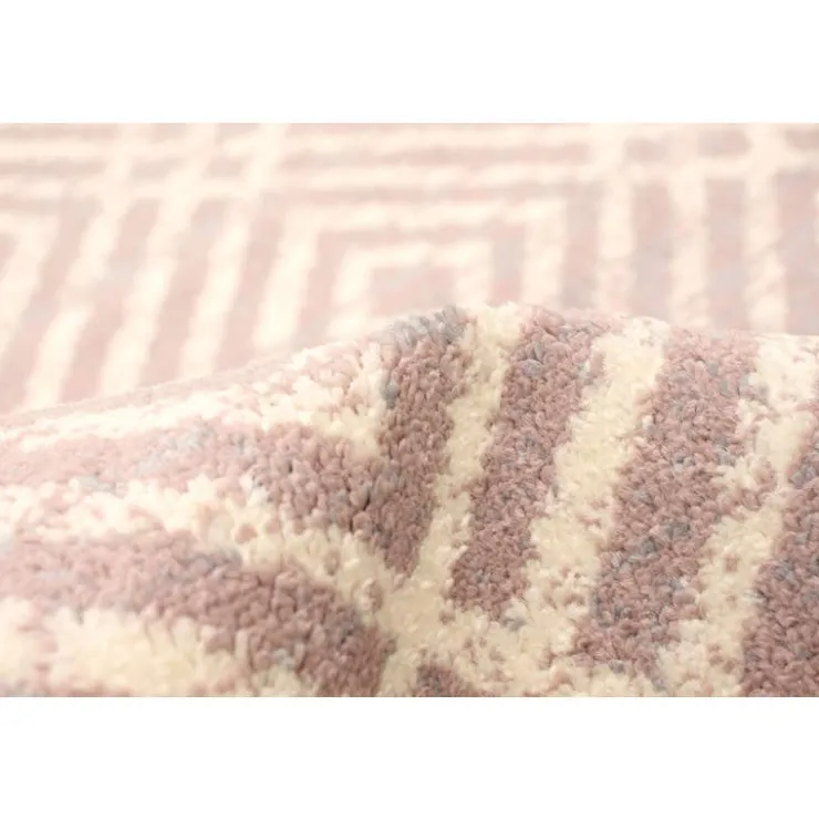 Indoor Rug - 5 x 7 Cream/Pink Clearance