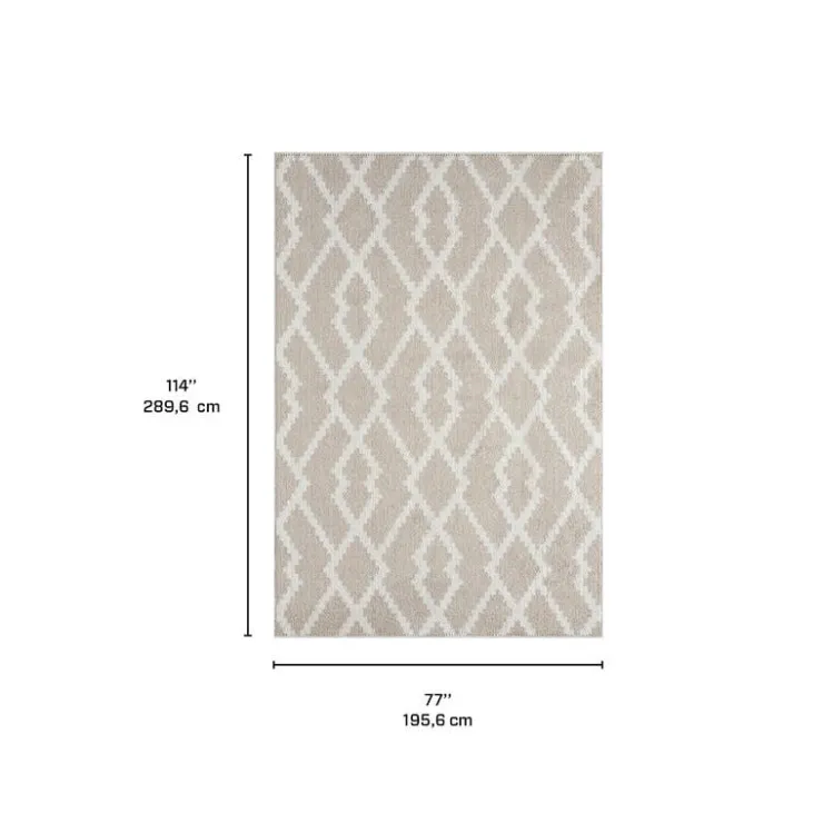 Indoor Rug - 6 x 9 White/Beige New