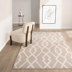 Indoor Rug - 6 x 9 White/Beige New