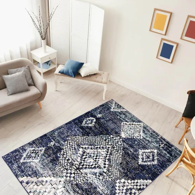 Indoor Rug - 8 x 10 Blue Discount