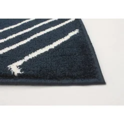 Indoor Rug - 5 x 7 Navy/White New