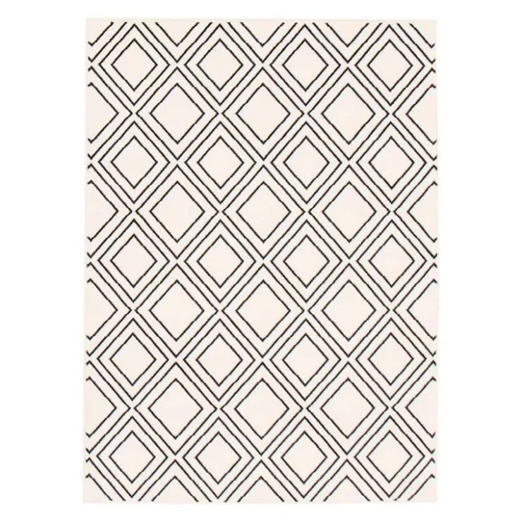 Indoor Rug - 8 x 10 White/Tan Outlet