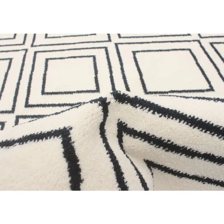 Indoor Rug - 8 x 10 White/Tan Outlet