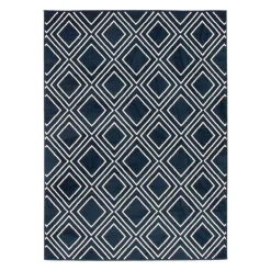 Indoor Rug - 8 x 10 Navy/White Hot