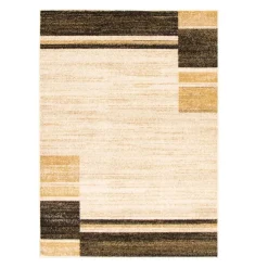 Indoor Rug - 5 x 7 Ivory/Brown New