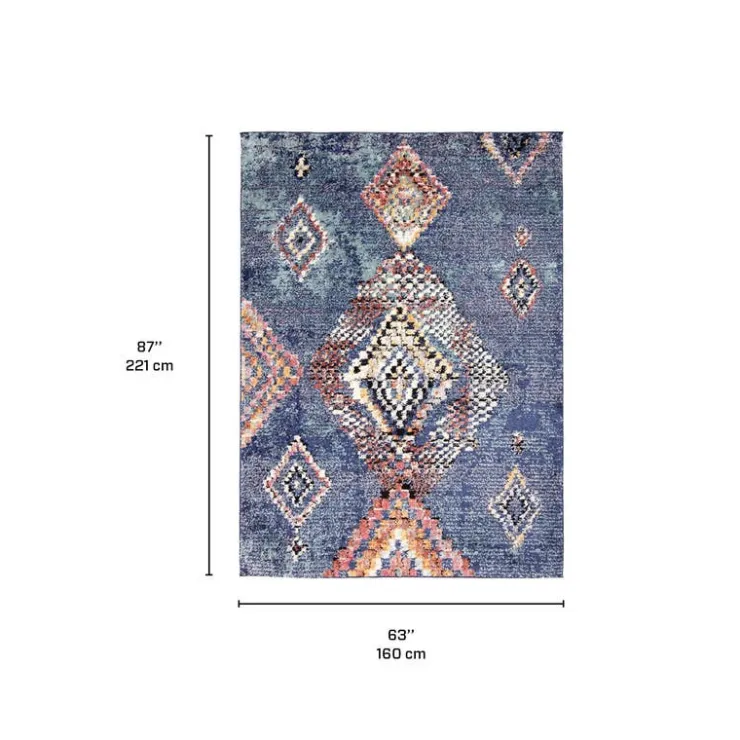 Indoor Rug - 5 x 7 Blue/Multi Discount