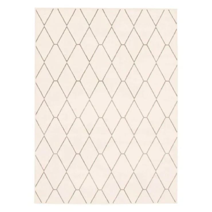 Indoor Rug - 7 x 10 White/Grey