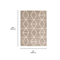 Indoor Rug - 8 x 10 Grey/Ivory Online