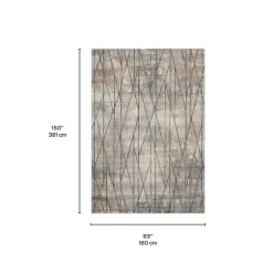 Indoor Rug - 5 x 8 Beige / Grey / Brown Online