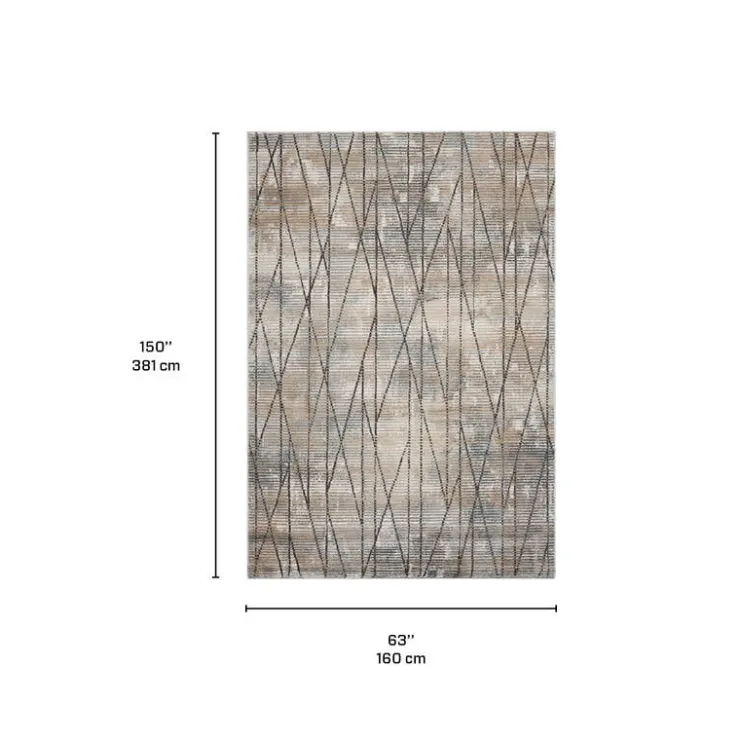 Indoor Rug - 5 x 8 Beige / Grey / Brown Online