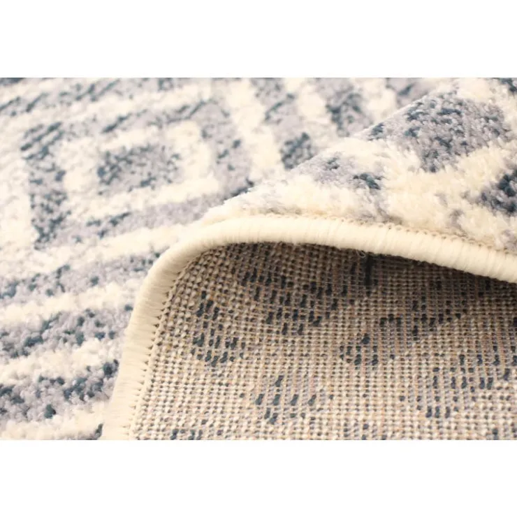 Indoor Rug - 4 x 6 Silver/Petrol Clearance