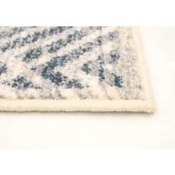 Indoor Rug - 4 x 6 Silver/Petrol Clearance