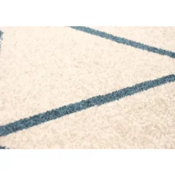 Indoor Rug - 4 x 6 Ivory/Blue Online