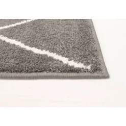 Indoor Rug - 7 x 10 Dark Grey/White Discount