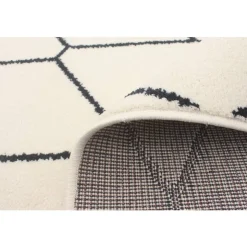 Indoor Rug - 5 x 7 White/Navy Clearance