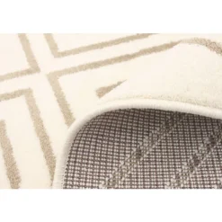 Indoor Rug - 5 x 7 White/Tan Hot