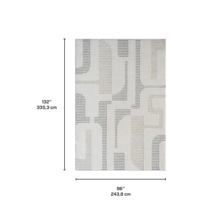 Indoor Rug - 8 x 11 Beige / Grey Online
