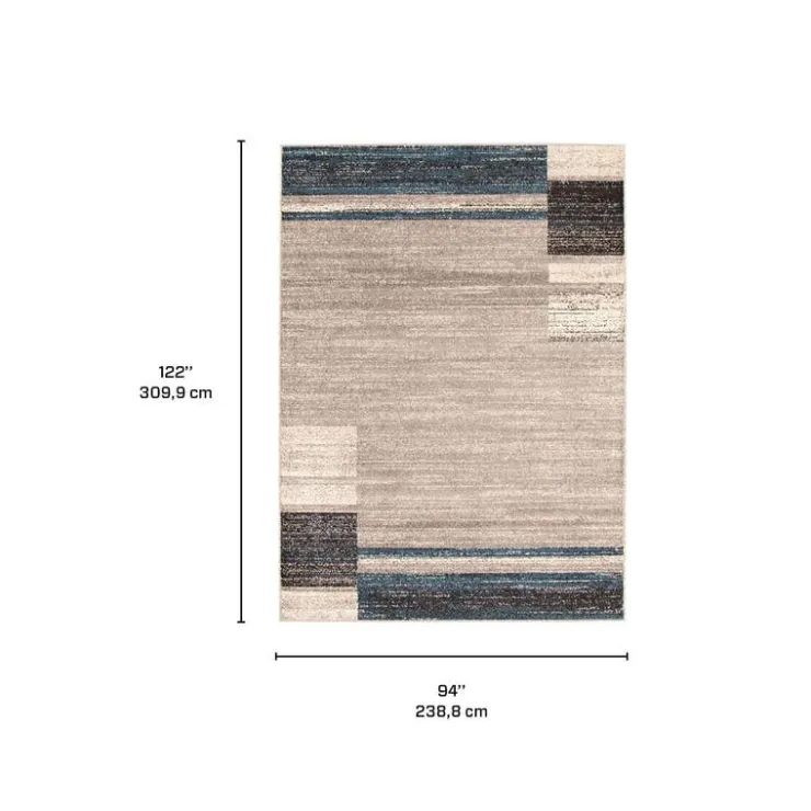 Indoor Rug - 8 x 10 Grey/Blue Sale