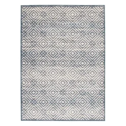 Indoor Rug - 8 x 10 Petrol/Silver Best