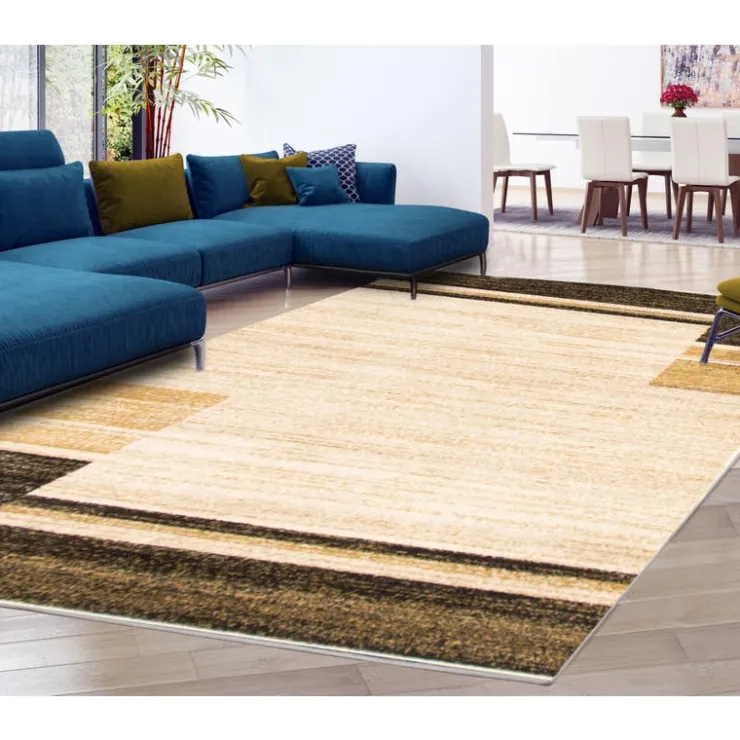 Indoor Rug - 8 x 10 Ivory/Brown Sale