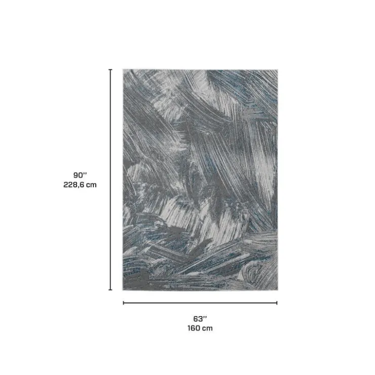 Indoor Rug - 5x8 Grey/Blue/Beige Online