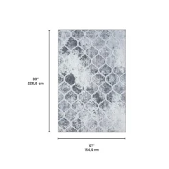 Indoor Rug - 5x7 Grey Clearance