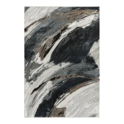 Indoor Rug - 5x8 Gris/Beige/Brun New