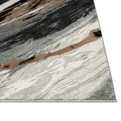 Indoor Rug - 5x8 Gris/Beige/Brun New
