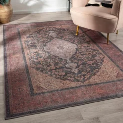 Indoor Rug - 5x7 Red/Blue/Orange Online