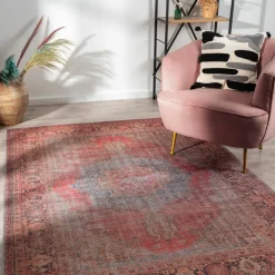Indoor Rug - 5x7 Red/Blue/Orange Best