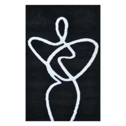 Indoor Rug - 5x8 Black / White Online