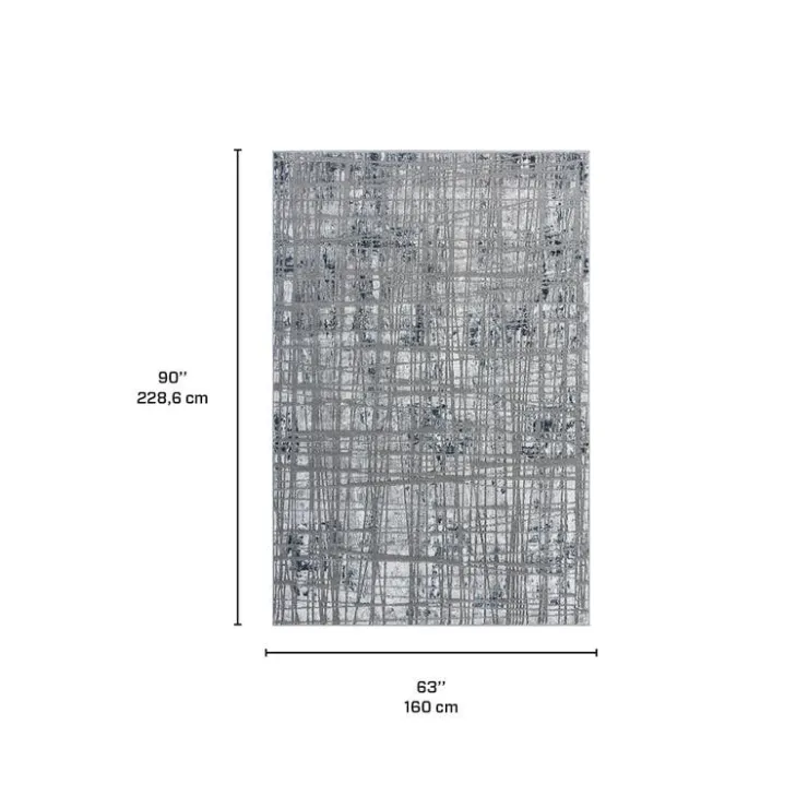 Indoor Rug - 5x8 Grey/Blue Sale