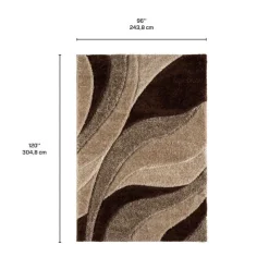 Indoor Rug - 8x10 Beige/Brown Hot