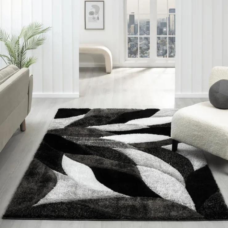 Indoor Rug - 8x10 Grey/Black Best