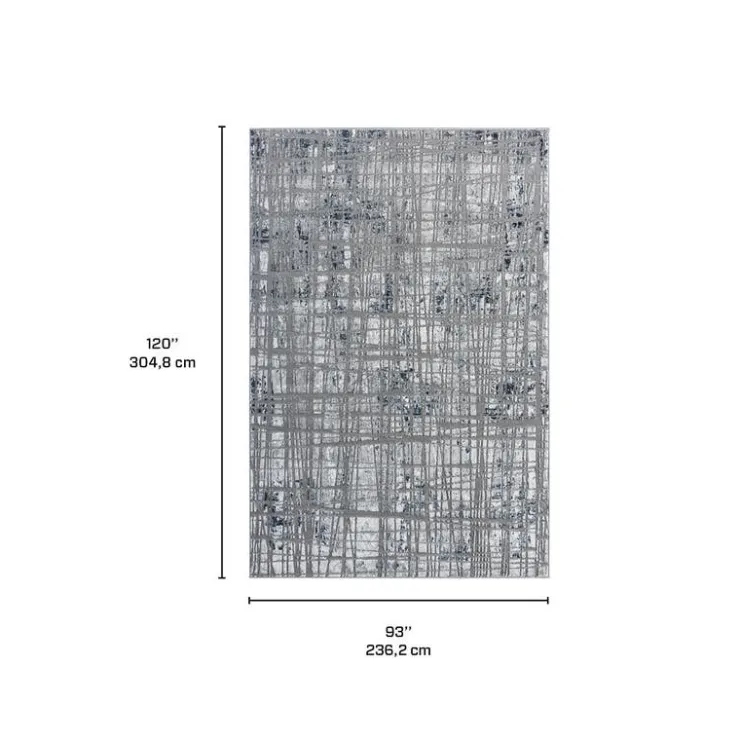 Indoor Rug - 8x10 Grey/Blue Clearance