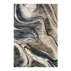 Indoor Rug - 8x10 Beige/Brown/Blue