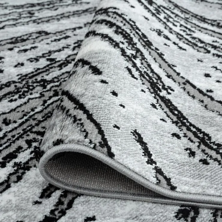 Indoor Rug - 8x10 Black/Grey/White Clearance