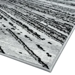 Indoor Rug - 8x10 Black/Grey/White Clearance